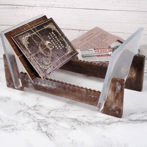 New silicone mold resin decoration DIY desktop book shelf DVD multilayer storage box epoxy resin mold