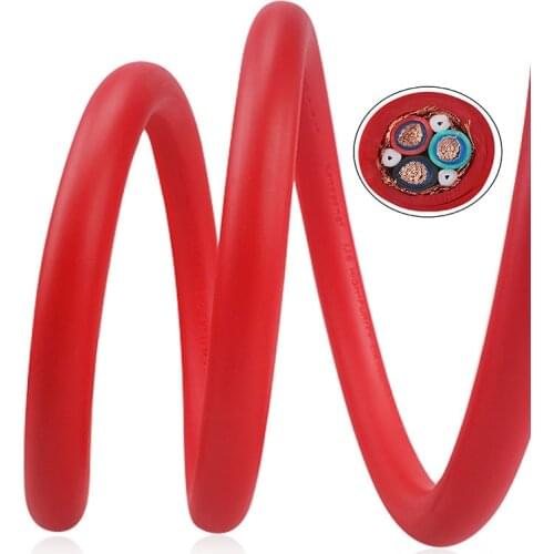 NEW 18MM Audiophile HIFI AC Power Cord 5N OFC 6 Square*3 Audio Cable Loose Line