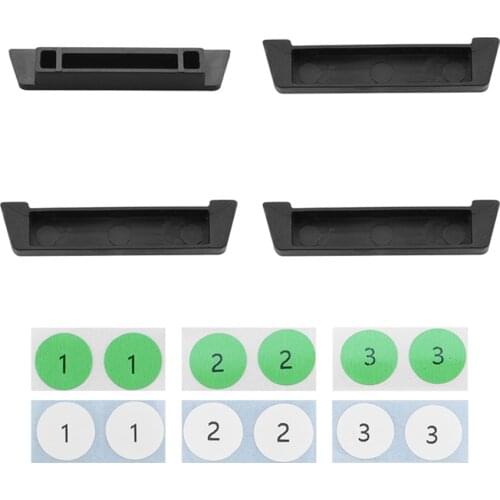 Suitable For DJI MAVIC AIR 2/2S Battery Dust Plug Charging Port Protective Cover 3+1 Set With Battery Serial Number Sticker
