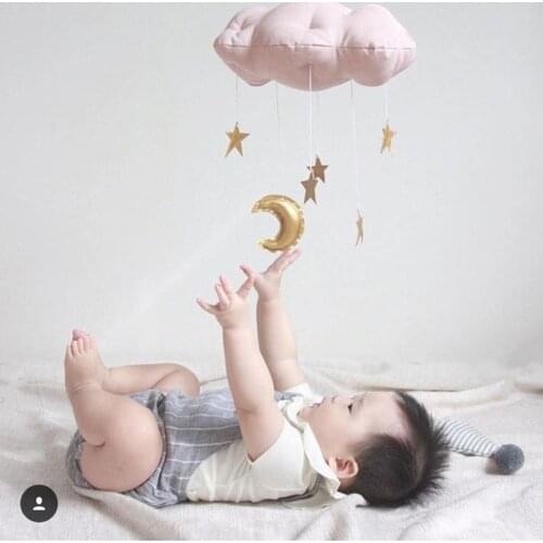 Cloud moon star drops hanging nursery mobile room decoration baby gift baby crib mobile