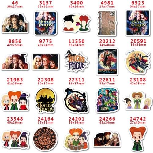 DIY Craft Supplies Sewing Accessories Cartoon Crazy Witch Printed Planar Resins Mold 10 Pieces. PR-46