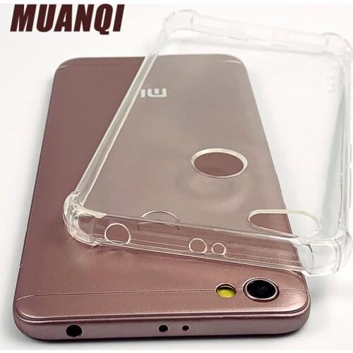 Luxury Transparent Anti-fall Phone Case For Xiaomi Redmi 4A 4X Ultra-thin Soft Silicone protective Cover For Redmi 5A Note 5 5A