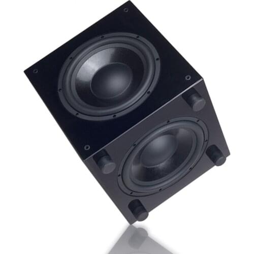 Queenway QS-10 10" inch Powered Subwoofer Active Subwoofer SUB Piano Lacquer Paint Active+Passive Speaker Unit AC100-240V 300W