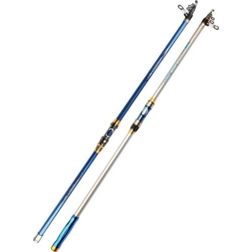 Mixed fiber strong telescopic fishing rod for river fishing or Ocean fishing suitable for long distance throwing 2 sets