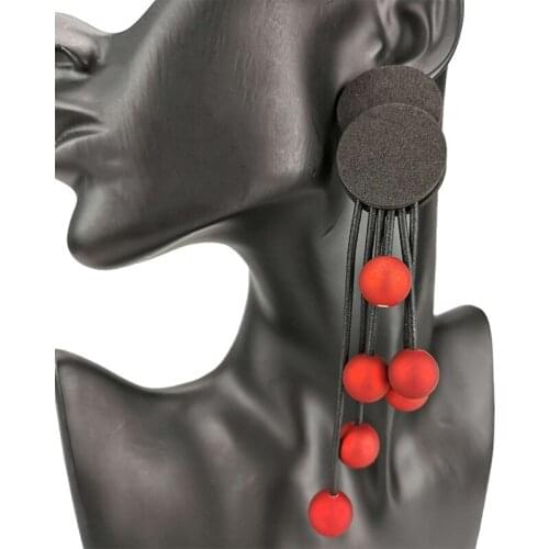 UKEBAY New Long Earrings Women Pearl Jewelry Wedding Accessories Classic Handmade Jewellery Rubber Rope Handmade Drop Earrings