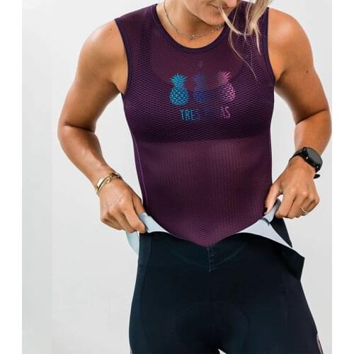 TresPinas Womens cycling vest European team competition base vest Breathable and quick-drying