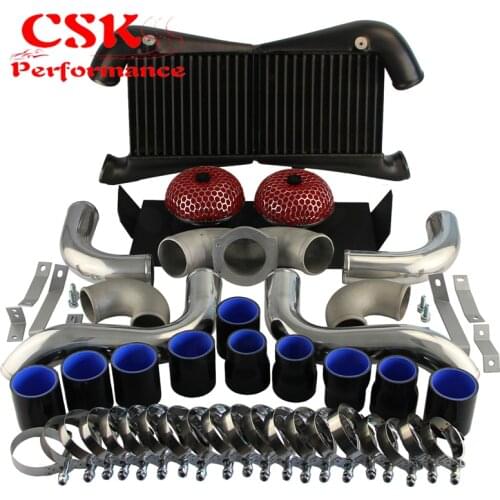 1kit x Aluminum Intercooler Kit FOR Nissan 300ZX Twin Turbo Fairlady Z32 VG30DETT BLACK / RED / BLUE