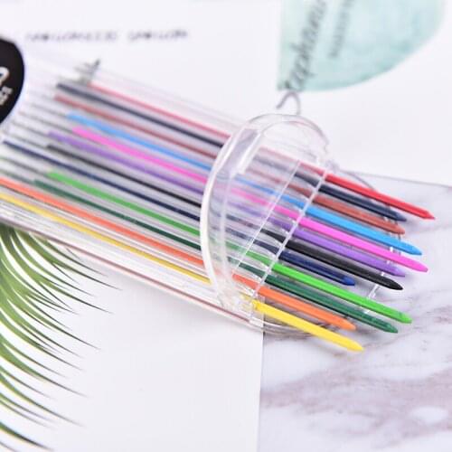1Box Colored 2.0mm Mechanical Pencil Color Lead Refill Drawing Colored