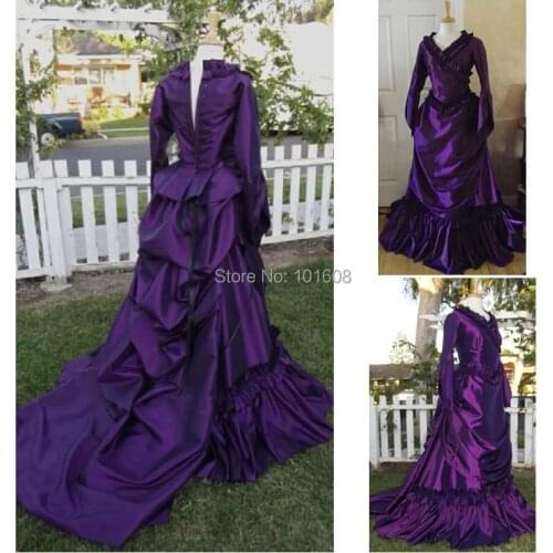 1860S Victorian Corset Gothic/Civil War Southern Belle Ball Gown Dress Halloween dresses CUSTOM MADE R-111