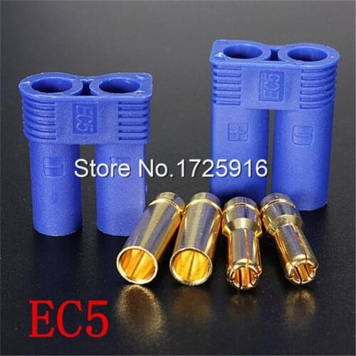 200 Pairs/Lot EC5 Banana Plug 5.0mm Female Male Bullet Connector for RC ESC Lipo Battery Motor Part Plug DZ0102