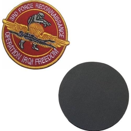 3D Embroidery Badge Patch American Paratrooper Embroidery Badge Tactics US Air Force Clothing Decoration Outdoor Hand Sewing Acc