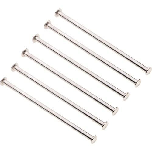 6 Pieces Craft Binding Screw For Color Card /Furniture/Leather Craft /Scrapbooking Multipurpose 100mm