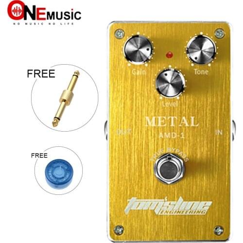 Aroma Tomsline Premium Effect Pedal AMD-1 Metal High Gain Pedal Free Connector