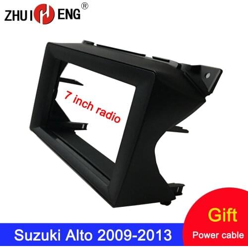 7/9 inch 2 Din Car Radio face plate Frame for Suzuki Alto 2009-2013 fascia Car DVD GPS Player panel dash mount kit car accessory