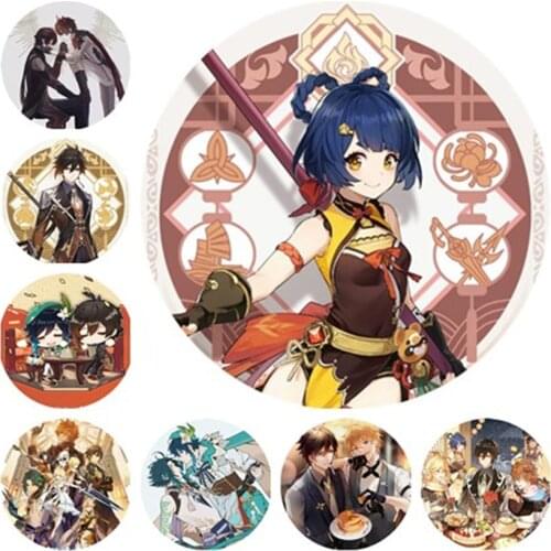 Online Game Genshin Impact Brooch Pin Badge Accessories For Clothes Backpack Decoration Childrens gift B001