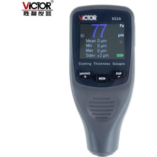 Victor 852A DIGITAL Paint Coating Thickness Tester Guage, magnetic induction, 0~1200um Professional