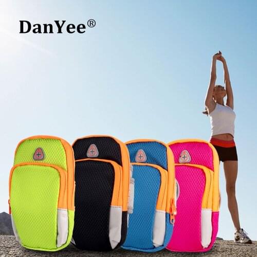DanYee 5 Inch Casual Sports Running Armband Bag Waterproof Pouch Jogging for Mobile Phone