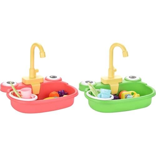 Children Simulation Kitchen Toys Cartoon Frog Birthday Activity Playset
