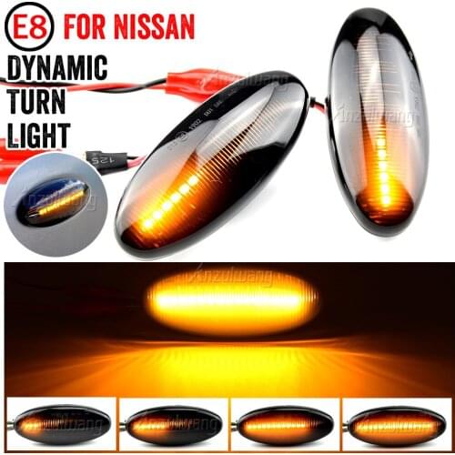 Dynamic Turn Signal Light Side Marker Lamp For Nissan Navara D22 NP300 1998-05 Datsun Frontier Fiera PickUp Terrano Skystar