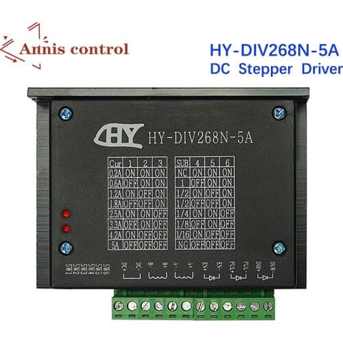 WaveTopSign stepper motor driver HY-DIV268N-5A two phase hybrid stepping motor drive using DC 12 ~ 48V CNC kit
