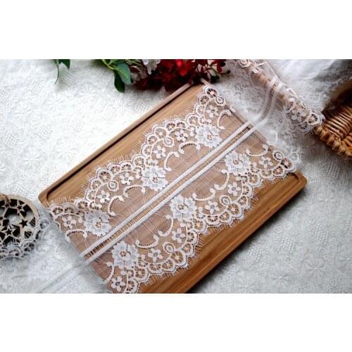 Export High-quality Soft Bilateral Eyelash Lace Fabric Handmade DIY Dress Skirt Side Curtain Clothing Home Decoration RS3316