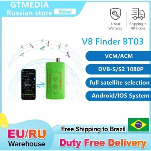 GTmedia V8 Finder BT03 Freesat V8 Finder BT01 Satellite Finder Meter With Android App for DVB-S2 Russain digi Satellite Receiver
