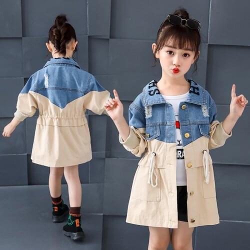 Luo Zhi Rui Denim Jackets For Girls