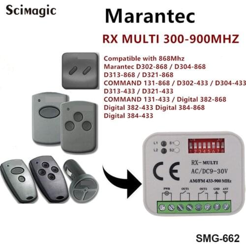 Marantec D302,D304 compatible Remote Control 433mhz-868mhz garage gate remote control receiver