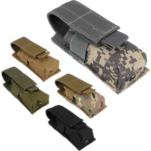 Molle tactical M5 flashlight bag CQC single pistol magazine bag flashlight bag outdoor hunting knife light holster bag