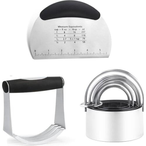 DIY Stainless Steel Baking Set Dough Cookie Cutter Cake Decorating Tools Kitchen Baking Tools For Cakes