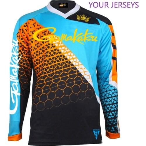 2022 Summer New Gamakatsu Long Sleeve Fishing Shirt Quick Dry Fishing Clothing Anti-UV Sunscreen Fishing Clothes Po546 DAIWA