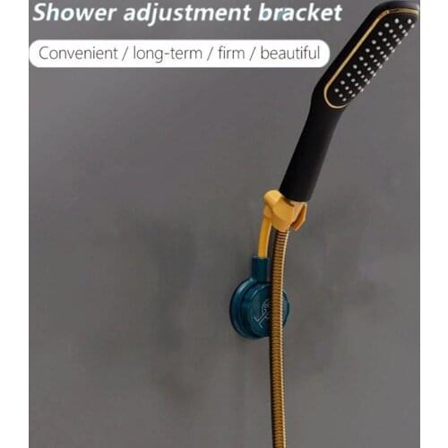 New Adjustable Shower Bracket Punch-free Wall Mounted Shower Bracket Multifunctional Rotatable Shower Head Fixed Base