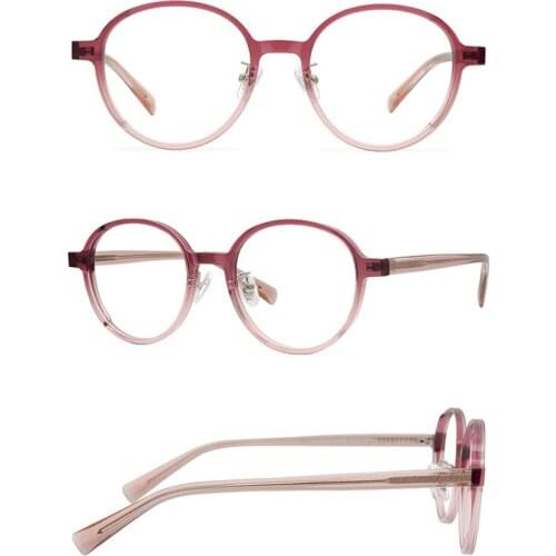 Belight Optical Men Women Vintage Transparent Color Acetate Big Shape Retro Prescription Eyeglasses Spectacle Frame Eyewear 8086
