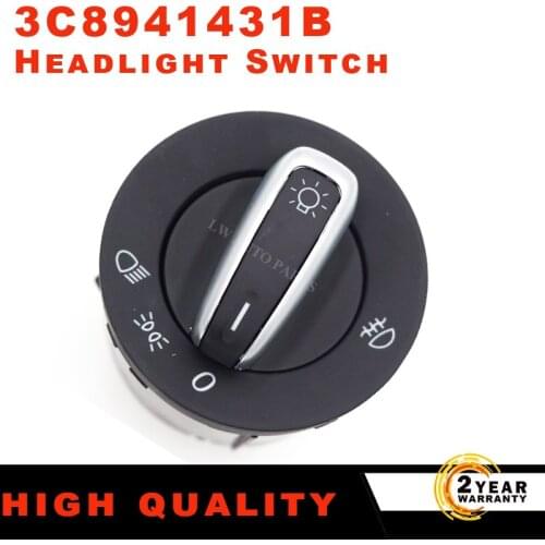 Headlight Switch For Passat B6 3C8941431B 3C8-941-431B Car Accessories For Caddy Golf VI Car Fog Light Switch Volkswagen Touran