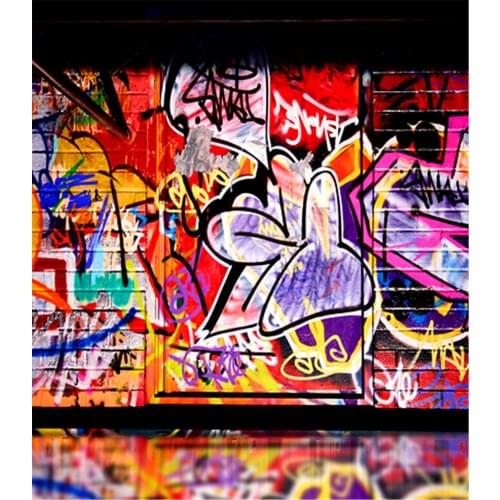 Personalized Color Graffiti Photographic Camera Backdrop 5x7 For Wedding Photos Shoots Real Background For Photo Studio Backdrop