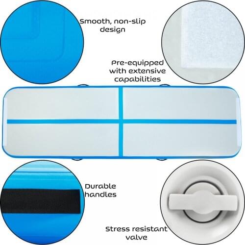 Sport Portable 3*1m Inflatable Tumble Track Trampoline Air Track Taekwondo Gymnastics Air Mattress Gym Tumble Airtrack W/Pump