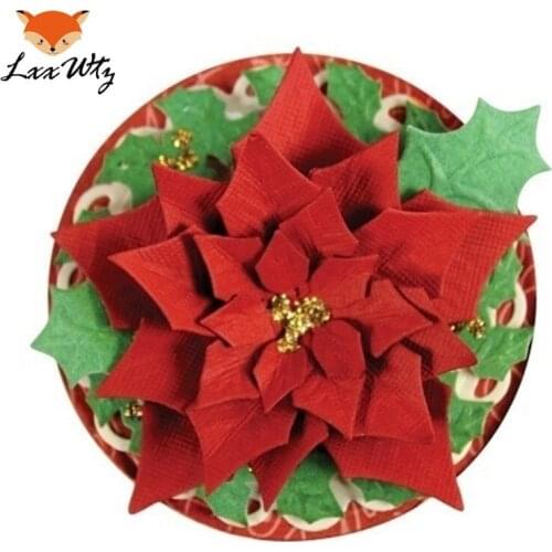 3D Metal CuttingDies Stencils for 2020 DIY Scrapbooking Paper Cards Photo Album Decorative christmas flower