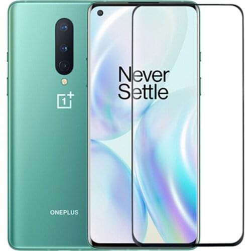 Tempered Glass For Oneplus 8 Curved Edge Screen Protector For One Plus 6 6T 7 7T Full Cover Toughened Glass Protective Film