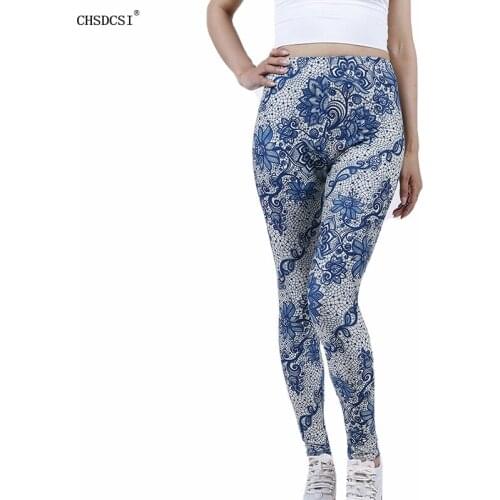 CHSDCSI Sexy Printing Leggings Women High Waist Leggins Push Up Gym Fitness Pants Fashion Femme Workout Sportswear Breathable