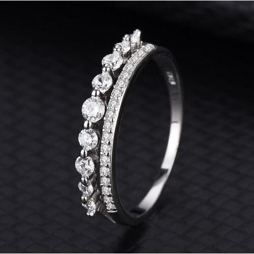 S925 Sterling Silver Womens Ring Jewelry Personalized Wedding Ring With Zirconia Fashion Factory Direct Sales Wholesale
