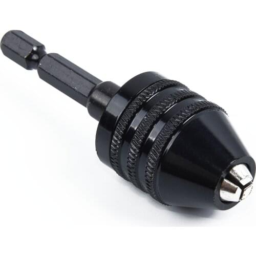 0.3-8mm Keyless Drill Chuck Electric Drill Bits Adapter Screwdriver Impact Driver 1/4" Hex Shank Quick Change Converter