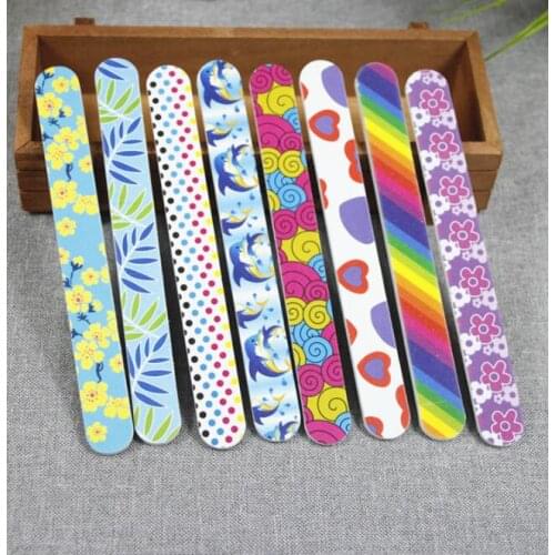1000pcs Best Nail Files Debra Lynn Glitter Animal Print Nail file buffer 180/180 Free Shipping#3517