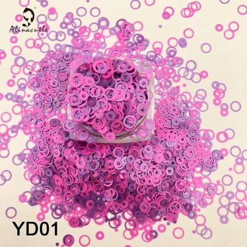 15g Mixed Size Color Circle Sequins For Nail Arts Handmade Card Cloth Handmade Craft Accessories DIY Sequins