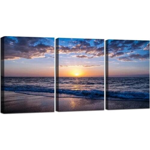 3 Piece Diamond embroidery Ocean Waves Landscape Full Round Square Diamond Painting Mosaic Triptych 3d Picture Decor Home,MM151