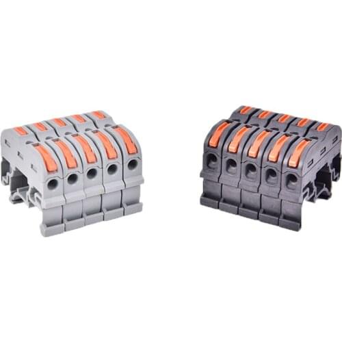 5 Pcs/lot PCT-211 Din Rail Fast Connection Terminal Press Wire Splicing Connector Instead Of UK2.5B Terminal Block