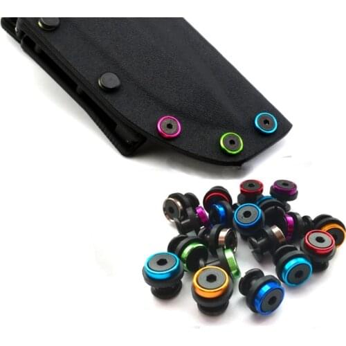 6pcs/bag , 7.5mm colorful Color Kydex Holster SUS304 screw chicago screw for 5mm holeTek lok buckle tools DIY