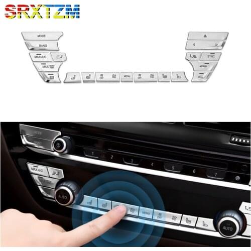 SRXTZM Mass Abs Adornment Of The Central Control Buttons Cover Car Accessories For BMW G30 G31 5 Series 520 530 540 2018 12/19pc