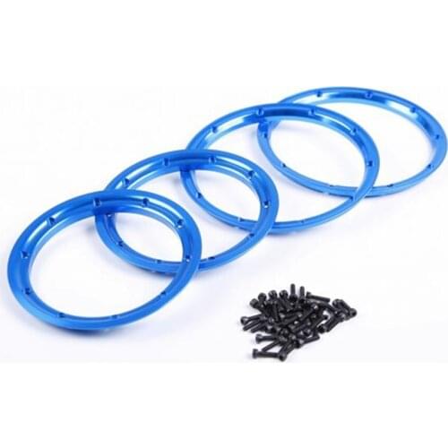 Rc Buggy Truck CNC Aluminum Wheel Rims Beadlocks With Screws Set For 1/5 Scale LOSI 5IVE-T HPI Racing Rovan Bajas Nitro Toys Car