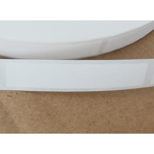 White Blank Adhesive Sticker Price Tags Hand Made Signature Stripe Label For PVC Cards
