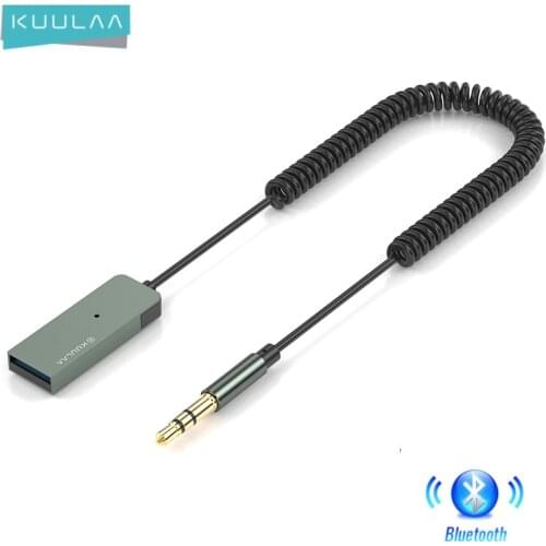 Bluetooth-compatible Transmitter Wireless Bluetooth-compatible Receiver Car AUX 3.5mm Bluetooth Adapter Audio Cable